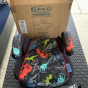 Graco TurboBooster Car Seat with Dinosaur Print
